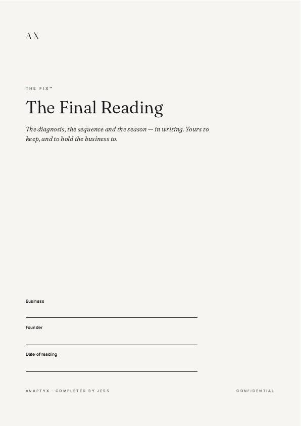 The Final Reading cover